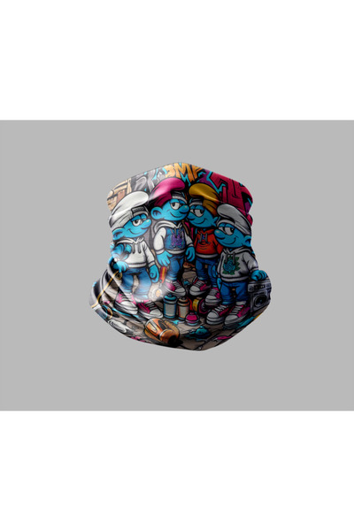 Buffalo قناع برتقالي خارجي للجنسين - تصميم السنافر لراكبي الدراجات النارية