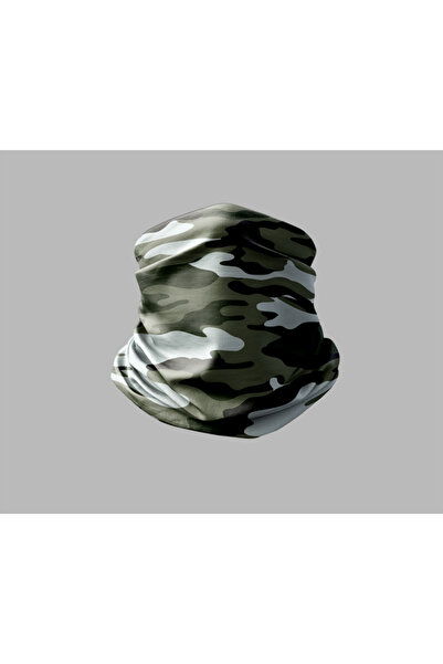 Buffalo قناع برتقالي للرقبة بتصميم مموه للجنسين