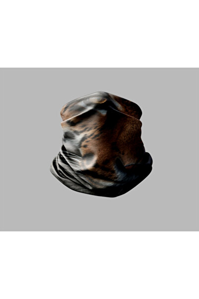 Buffalo قناع برتقالي خارجي للجنسين - باندانا طوق للرقبة بتصميم حيوانات