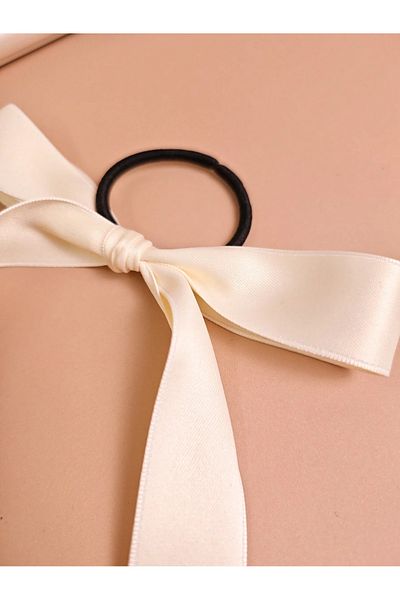 CSR AKSESUAR مشبك من الساتان المطاطي مكون من قطعتين