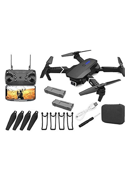 JUNGLEE Hd Çift Kameralı Wifi Profesyonel Drone Led Işıklı Katlanabilir Drone Şarjlı Uzaktan Kumandalı