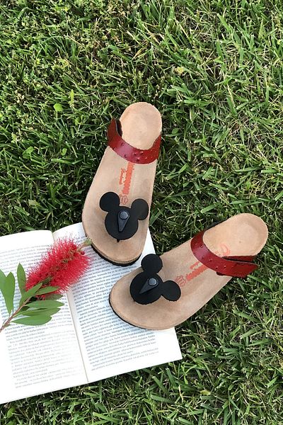 Uniqueqoop Sydney Genuine Leather Cork Sole Orthopedic Flip Flops Women's Slippers