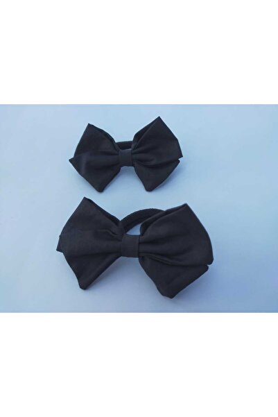 Angels' Collection Black Bow Buckle Elastic 2 Pieces