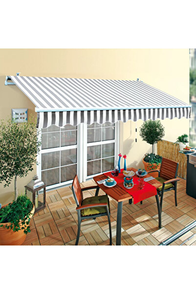 Evinizin Atölyesi Polyester Tente Gri Beyaz 300 X 200 Cm