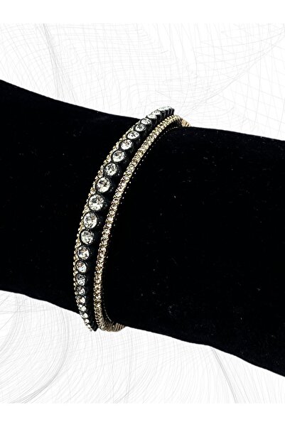 FAYRA ACCESSORIES Su Yolu Elmas Montür Kelepçe Bileklik