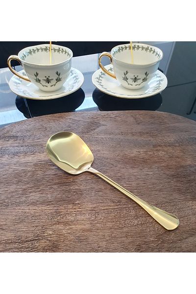 LOVYCO GOLD SERVICE PRESENTATION SPOON BIG SIZE 25 CM