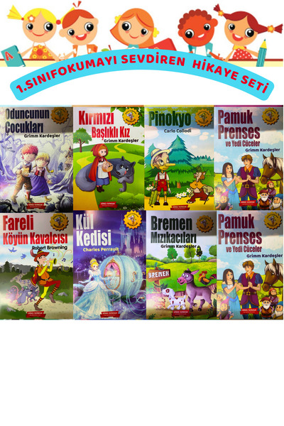 Top Yayıncılık 1. Sınıf Hikaye Seti 8 Kitap