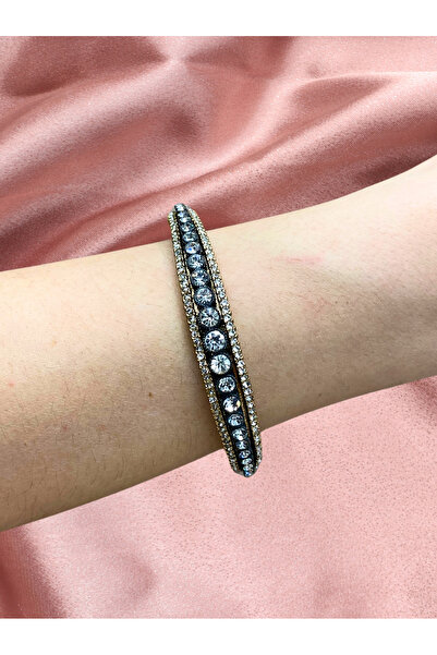 FAYRA ACCESSORIES Su Yolu Elmas Montür Kelepçe Bileklik