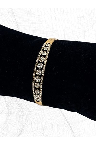 FAYRA ACCESSORIES Diamond Mounted Waterway Handcuffs Bracelet