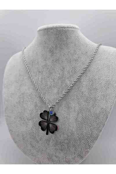 stainles steel قلادة البرسيم الصلب