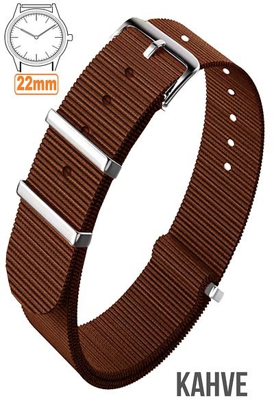 COBRA Fossil-Welder-Casio-Seiko-Omega-Armani Watch Compatible 22mm Nato Textile Cloth Band - Nttek22