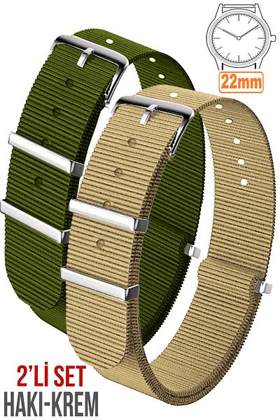 COBRA Fossil-Welder-Casio-Seiko-Omega-Armani Watch Compatible 22mm Nato Textile Cloth Band - Nttek22