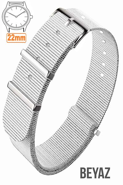 COBRA 22mm Fossil-Welder-Casio-Seiko-Omega-Armani Watch Compatible Nato Textile Fabric Watch Band NTTEK22