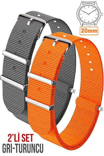 COBRA 20mm Fossil-Welder-Casio-Seiko-Omega-Armani Saat Uyumlu Nato Tekstil Ku...