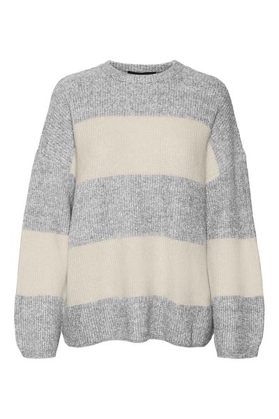 Vero Moda Strickponcho Normal geschnitten Rundhals Tief angesetzte Schulter Pullover