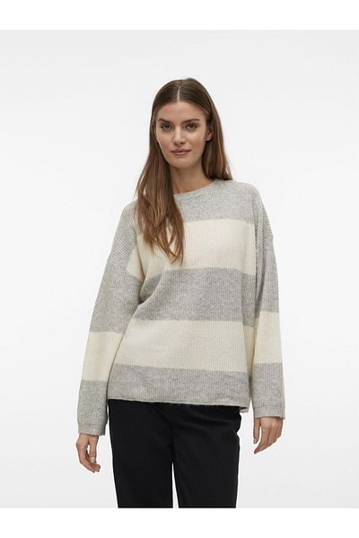 Vero Moda Strickponcho Normal geschnitten Rundhals Tief angesetzte Schulter Pullover