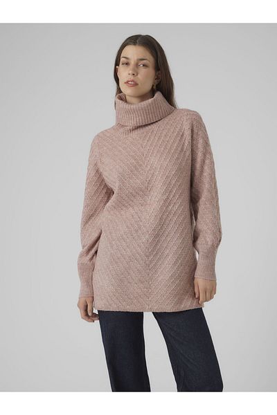 Vero Moda Strickpullover VMANJASTINNA LONG COWL PULLOVER GA EXC
