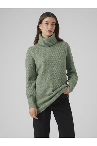 Vero Moda Strickpullover VMANJASTINNA LONG COWL PULLOVER GA EXC