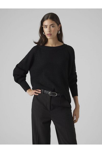 Vero Moda Strickpullover VMRICIENEW LS BOATNECK BLOUSE REP EXC