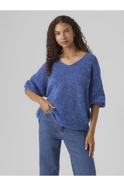 Vero Moda Strickpullover VMJULIE 7/8 V YAKA BLUZ GA REP EXC