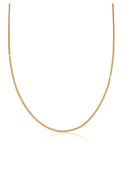 ELLI Damen-Halskette „Venice“ – Basic Minimal Design, abgerundetes 925er-Sterlingsilber