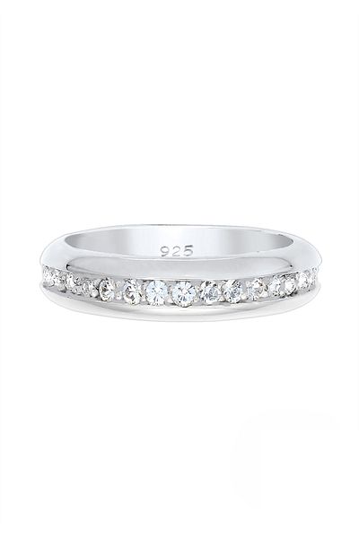 ELLI Ring Cocktail Bandring Kristalle 925 Silber