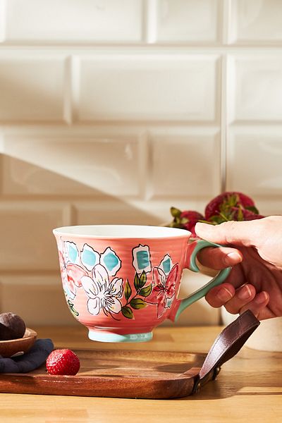 Emsan Lily New Bone Mug 435 ml Pink