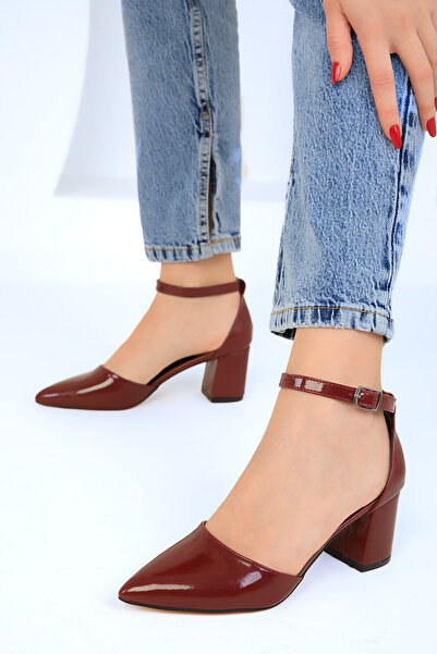 SOHO Claret Red lakkbőr női klasszikus sarkú cipő 16823