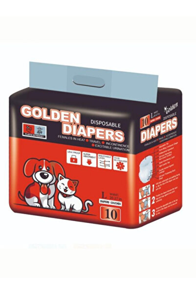 Golden Diapers Köpek Bezi L Beden 10 Lu