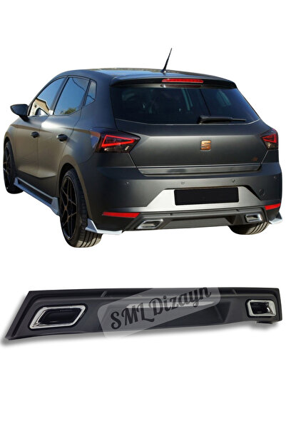 SML Dizayn Seat ibiza mk5 2017-2021 Egzoz Görünüm Difüzör-Difizör PLASTİK Ibi...