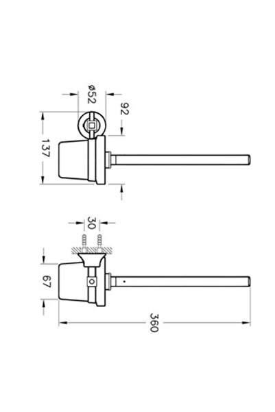 Artema Juno A44424 Класична щітка для туалету
