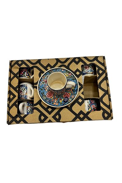 seymenbıçakçılık Porcelain Coffee Cup Set of 6