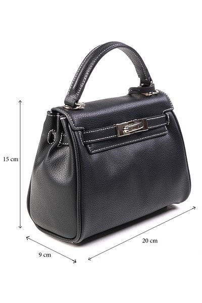 Mio Gusto Black Color Small Size Women's Hand and Shoulder Bag