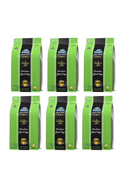 Karali Premium Demleme Yeşil Çay 200 Gr x 6 Adet