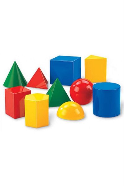 AVMmarketim 3D Geometric Bodies for Geometry 11 Pieces Geometric Shape