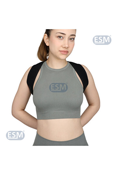ESM Comfort Black Bedensiz Dik Duruş Korsesi Kamburluk Sırt Omuz Korse Erkek ...