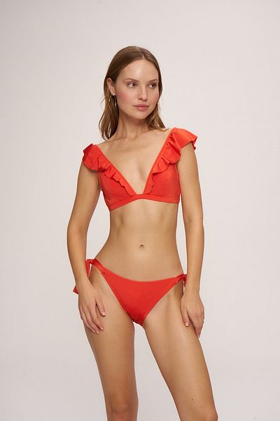 Pierre Cardin Triangle Bikini Top - Derek Flounced