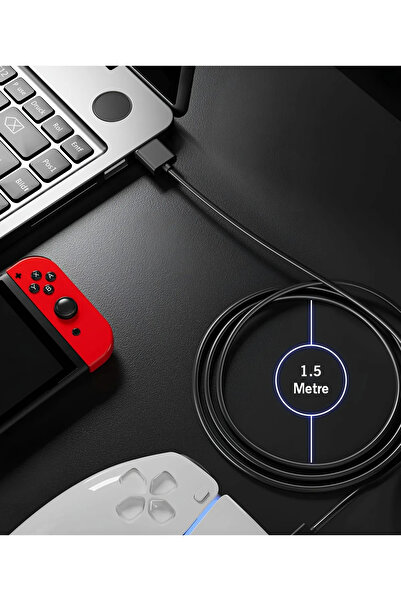Adalia Ps5 Dualsense Şarj Kablosu Ps5/Xbox Series S-X/Nintendo Uyumlu 1.5 Metre