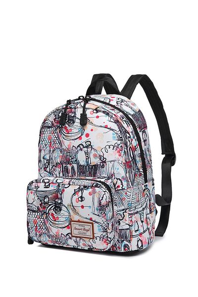 Getcho Lindsay Women's Printed Canvas Backpack