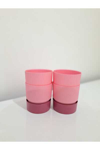 Poliwork 4 ADET IXORA 11 SAKSI ÇİFT RENKLİ PEMBE TONLARI GENİŞLİK 11 CM YÜKSE...