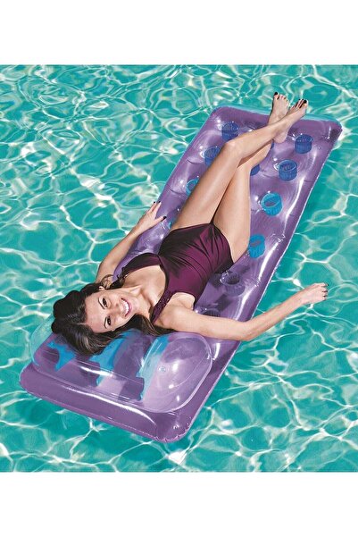 teknotrust مرتبة بحرية برأس وسادة أرجوانية 43015 بدون مضخة