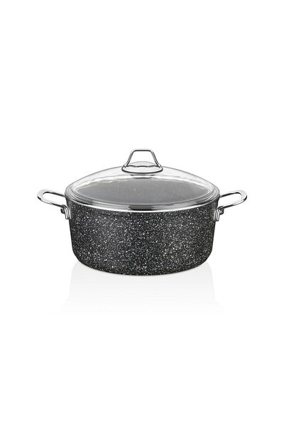 FALEZ Black Line 30 Cm Deep Pot