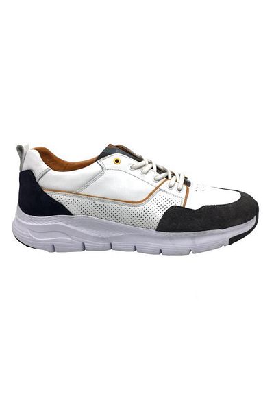 Luis Figo Pantofi sport ortopedici din piele naturală pentru bărbați, confortabili, zilnic, mărimi mari, 45-50