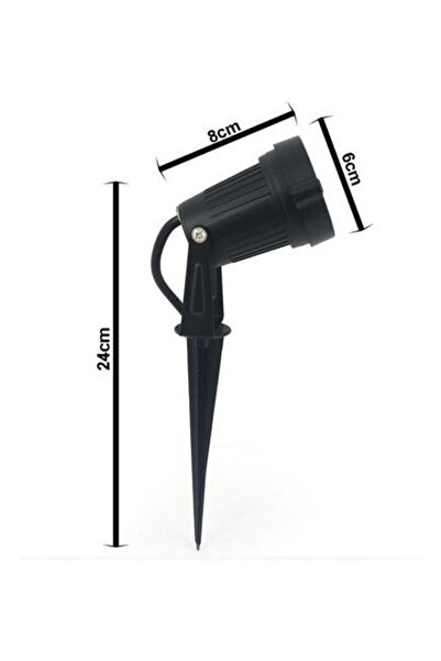 fullreyon Elektrikle Çalışır, 5 Watt Günışığı Kazıklı Bahçe Armatürü, Çim, Çi...
