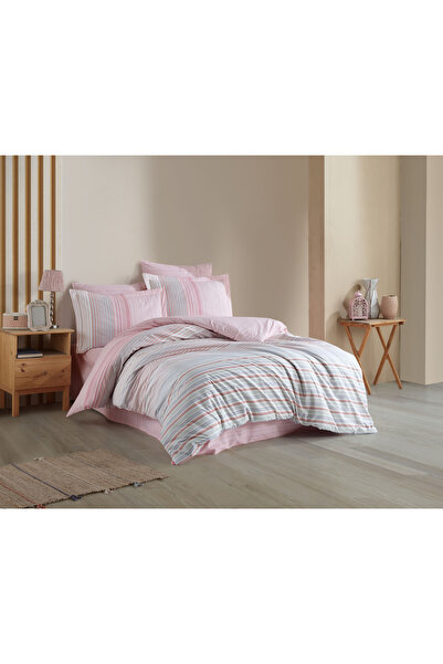 Hobby home collection طقم غطاء لحاف بوبلين مزدوج -