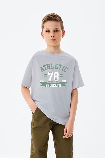 ADABEBEK Athletic 78 Script Brooklyn Script T-Shirt για αγόρι