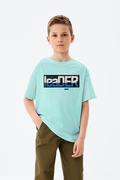 ADABEBEK Leader Letter Printed T-Shirt για αγόρι