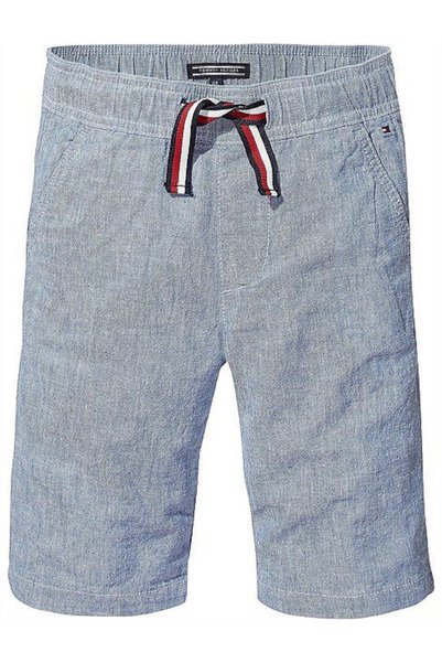 Sparrow Laurel Boy's Indigo Canvas Linen Shorts