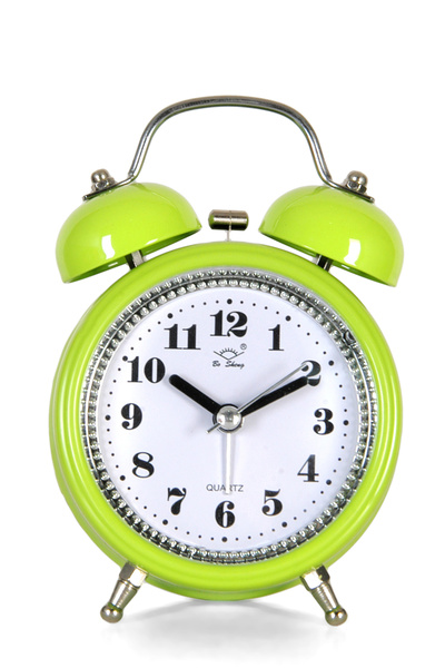 renkstore Nostalji Metal Gövde Işıklı Çift Çanlı Kulplu Nostaljik Çalar Saat