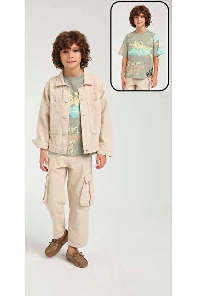 Escabel Jachetă pentru băiat cu guler polo